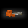 Vector illustration of bricks and metal-roll