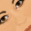 Woman vector portrait