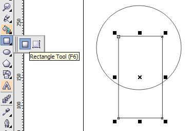 рис. 1.3 Инструмент Rectangle Tool и создание им прямоугольника