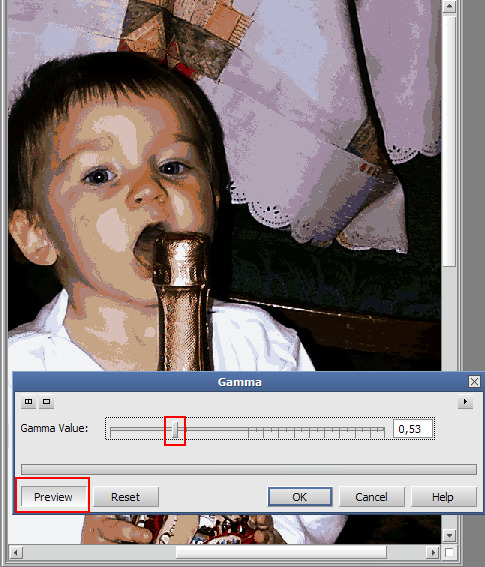 рис. 3.3 Настройки Gamma
