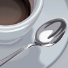 Чашка кофе и ложка (векторная иллюстрация)